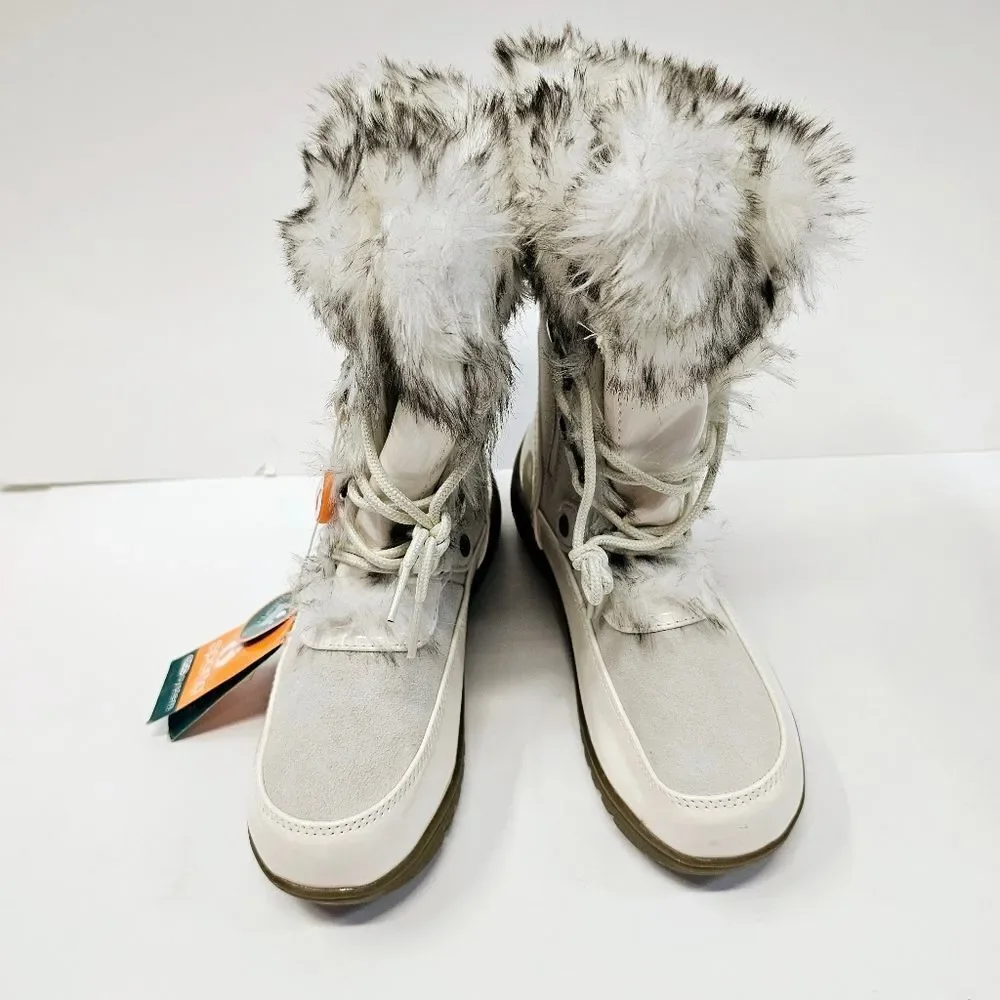 NWT Sporto Minor Waterproof Suede Mid-Calf Boot with Faux Fur Trim Size 6